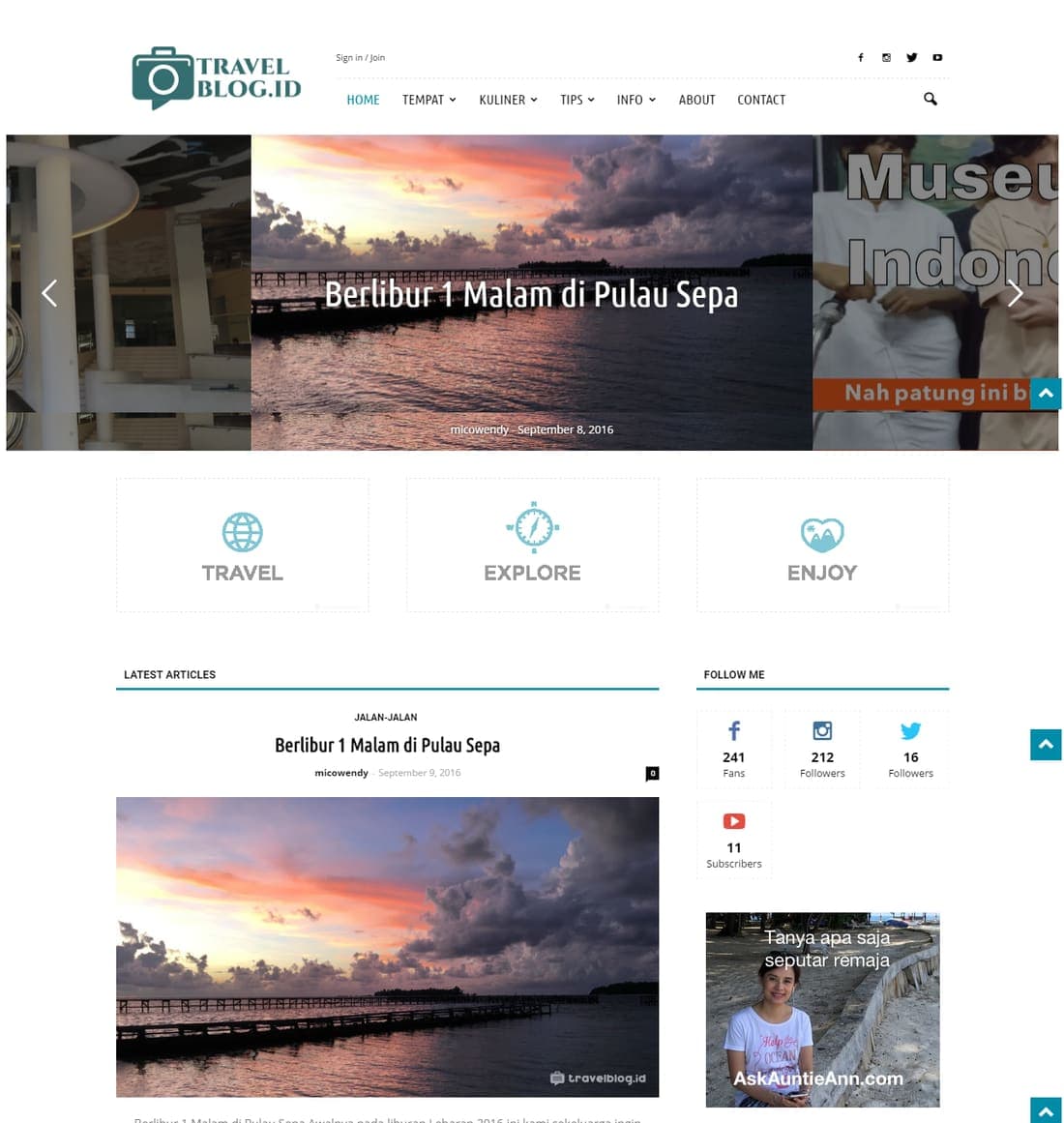Travel Blog Indonesia