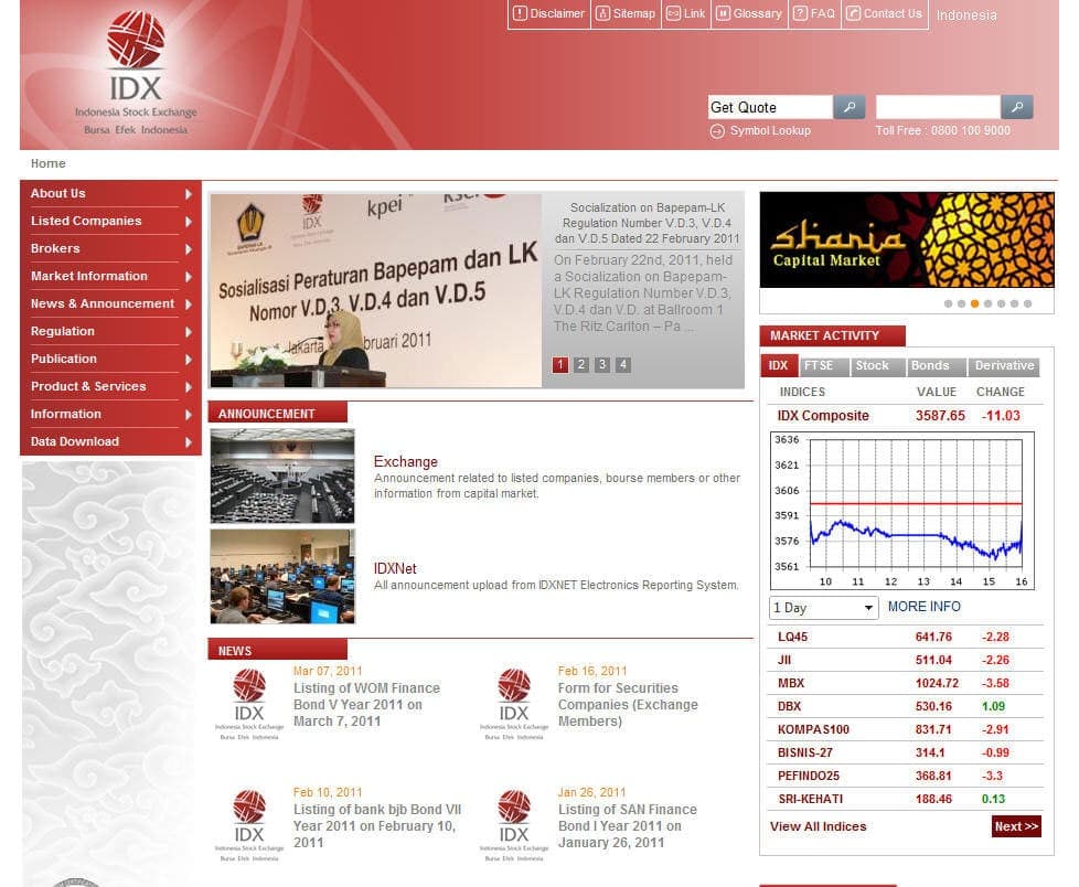 Indonesia Stock Exchange (IDX)
