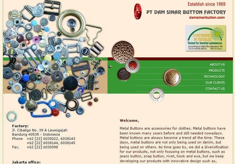 Dam Sinar Button — 1