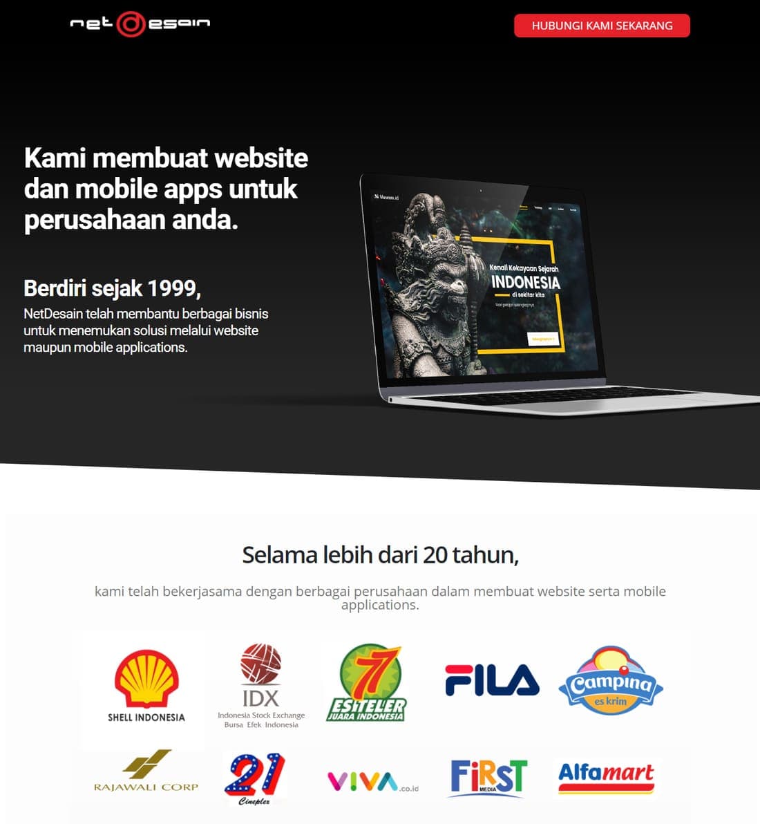 NetDesain Landing Page