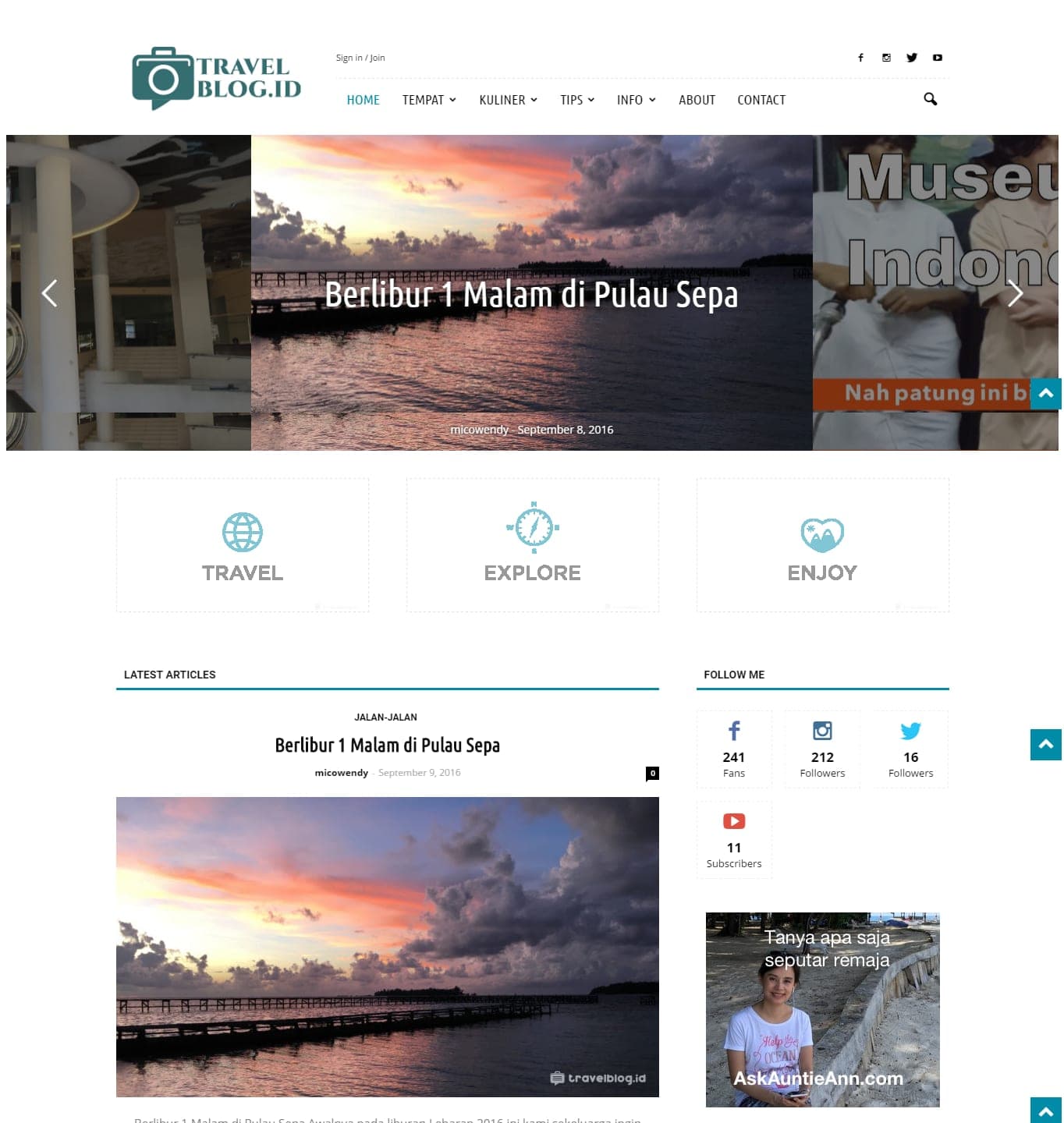 Travel Blog Indonesia — 1