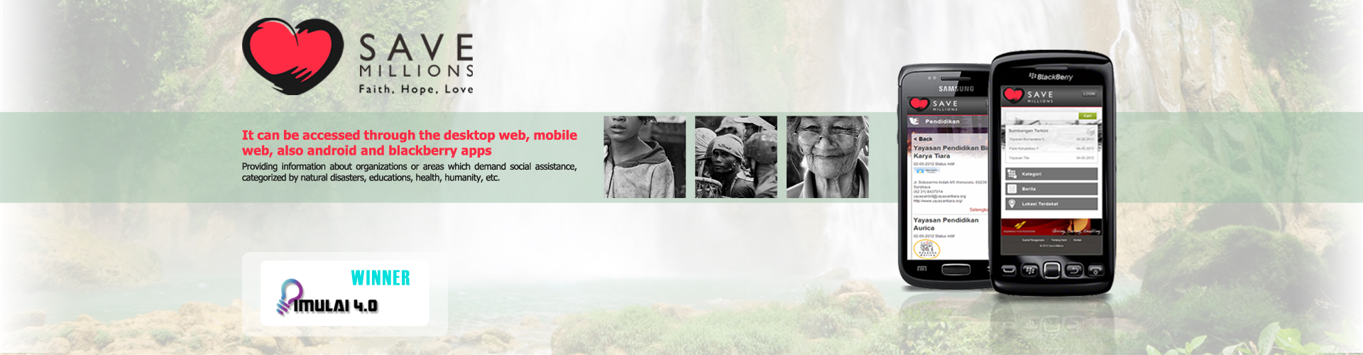 Contoh visual landing page NetDesain