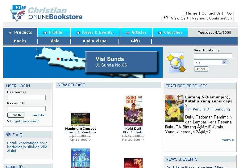 Contoh Online store karya NetDesain